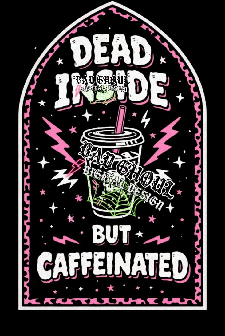 DEAD INSIDE | Black Fabric |PNG DOWNLOAD