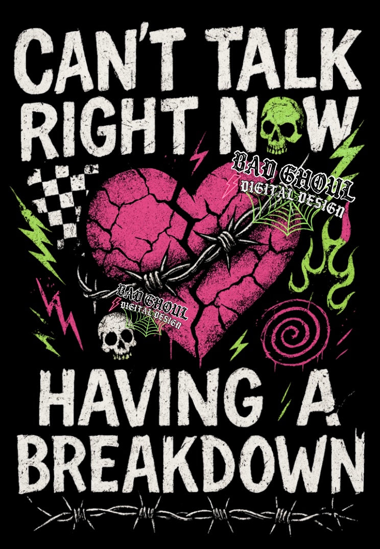 Cant Talk PNG Download Black Fabric Only