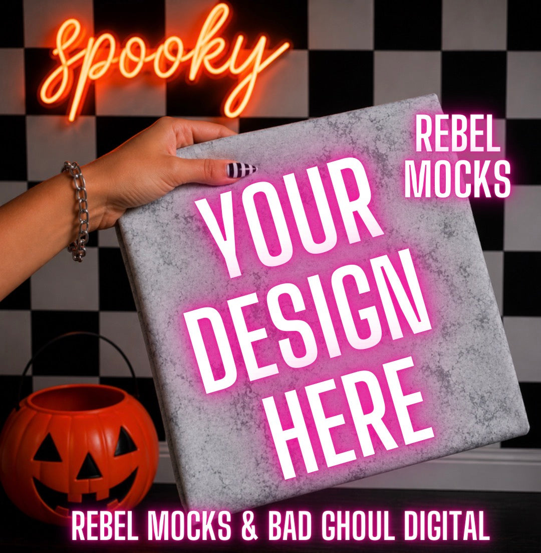 Colorblast Smoke|Edgy Alternative Mock Up
