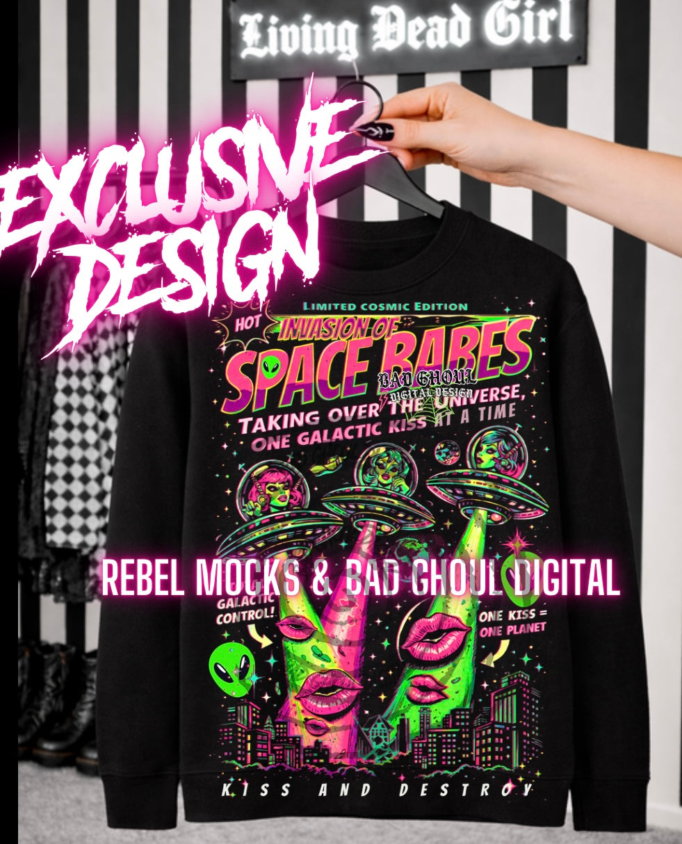 Exclusive| Space Babes |Black Fab Only PNG DOWNLOAD