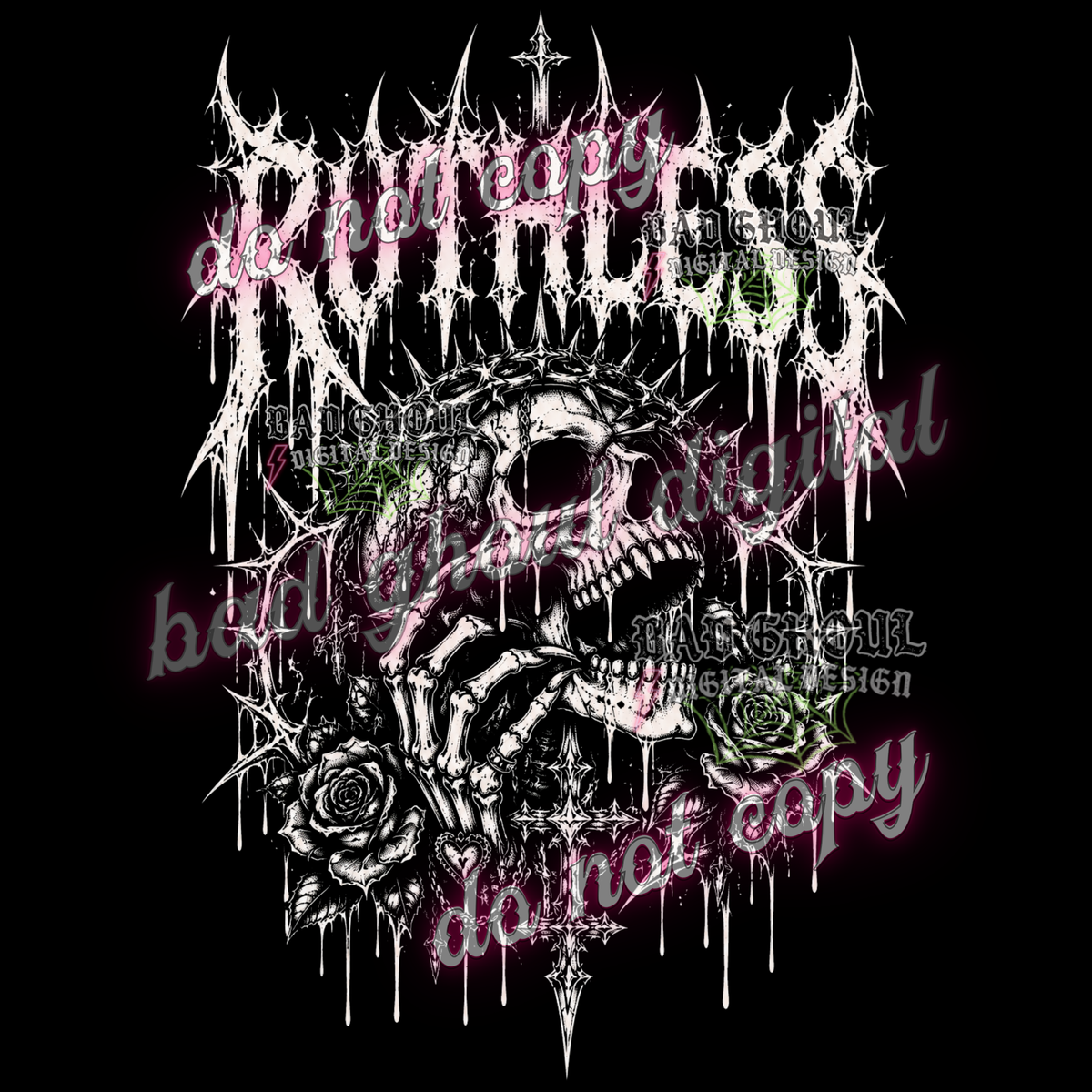 Ruthless | PNG DOWNLOAD BLACK FAB ONLY