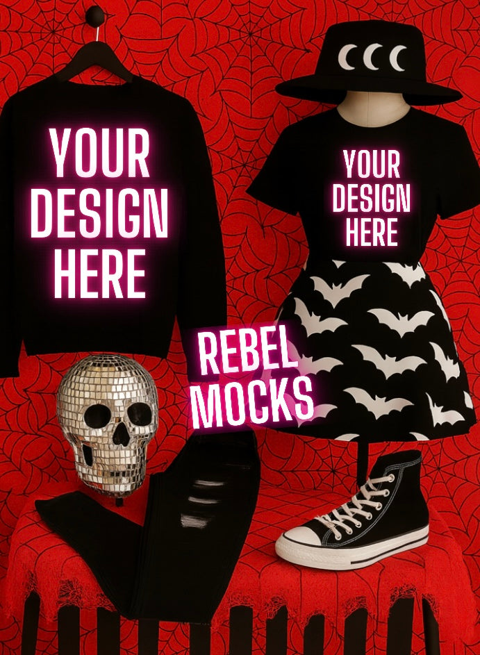 tee & Sweatshirt Goth Edgy Alternative Mock Up