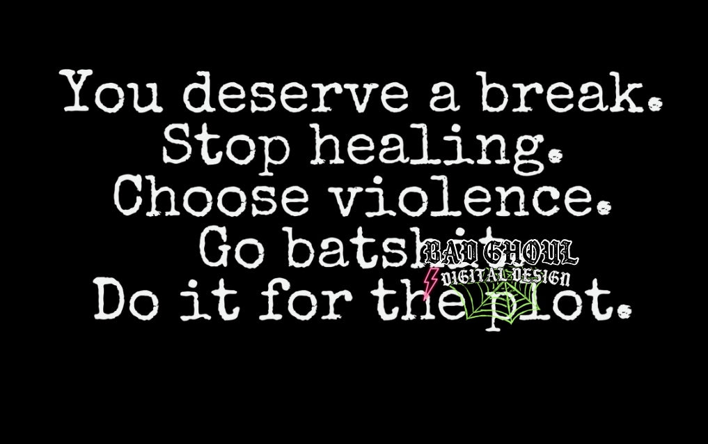 You Deserve A Break PNG Download black & White