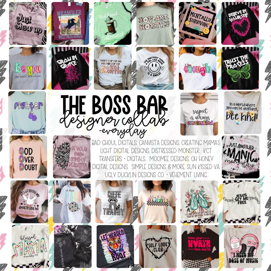 The Boss Bar December Designers Collab- LIMITED 5 Spots only PNG Download