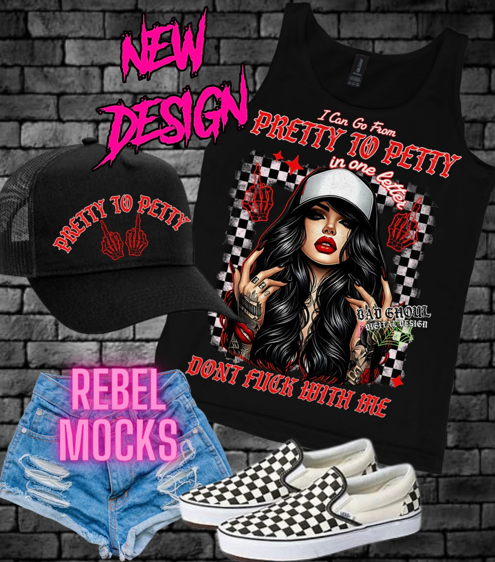 Pretty To Petty + Hat PNG download