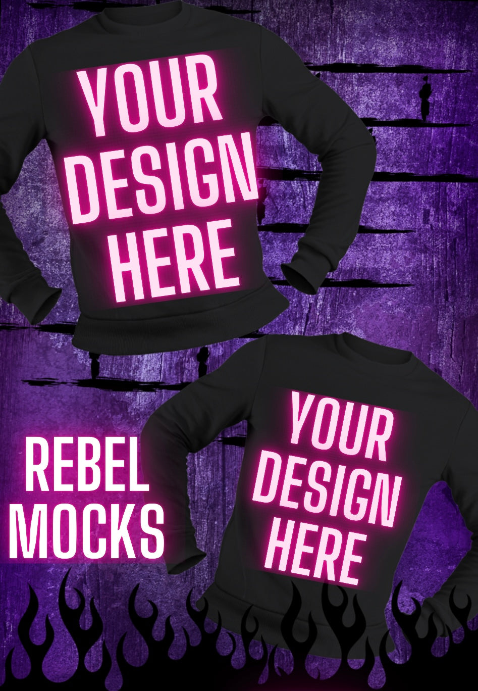 EXCLUSIVE MOCK BUNDLE purple / BLACK Grunge Alt Rock N Roll Vibes