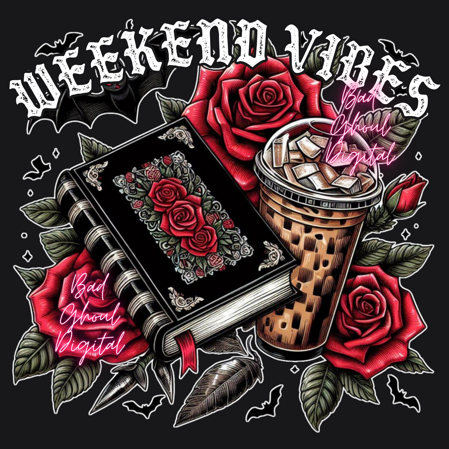 Weekend Vibes PNG Download Sub & DTF 2 Files