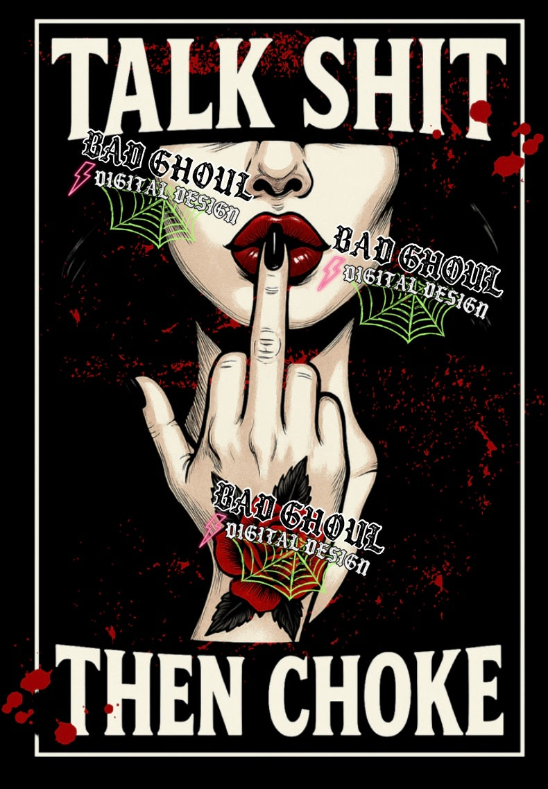 Talk shit PNG DOWNLOAD Black Fab Only