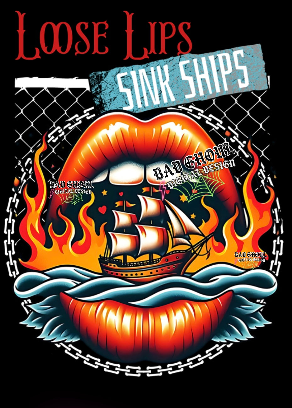 Loose Lips Sink Ships PNG Download