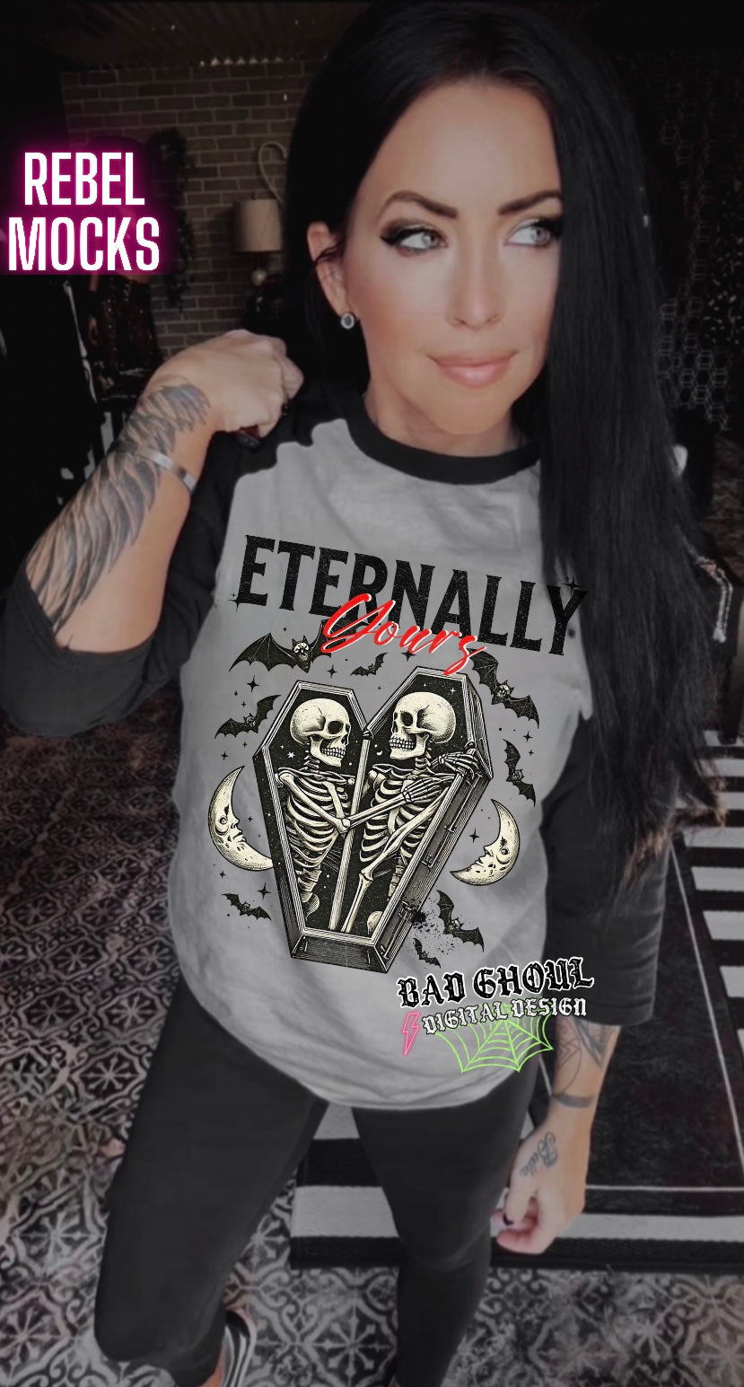 Eternally - 2 files black & white PNG Download