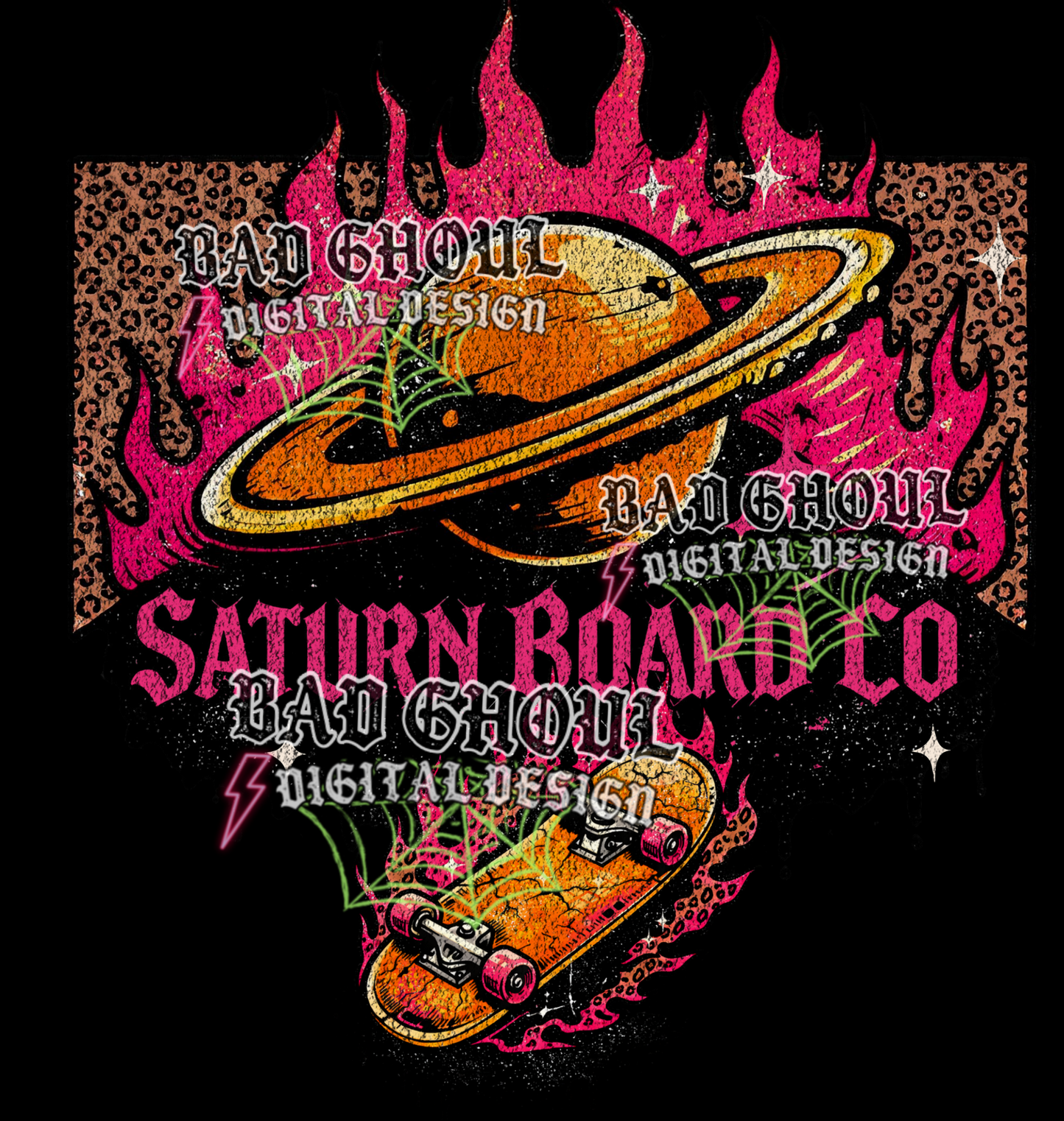 Saturn Board Co. | PNG DOWNLOAD BLACK FAB ONLY
