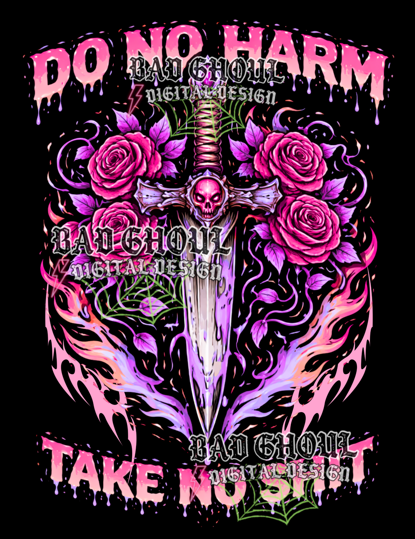 Do no harm take no shit | PNG DOWNLOAD BLACK FAB ONLY