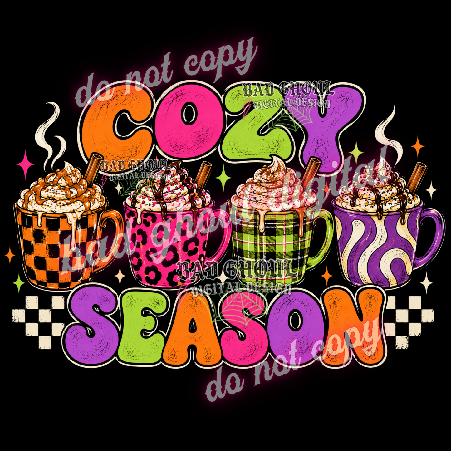 Cozy Season | PNG DOWNLOAD BLACK FAB ONLY