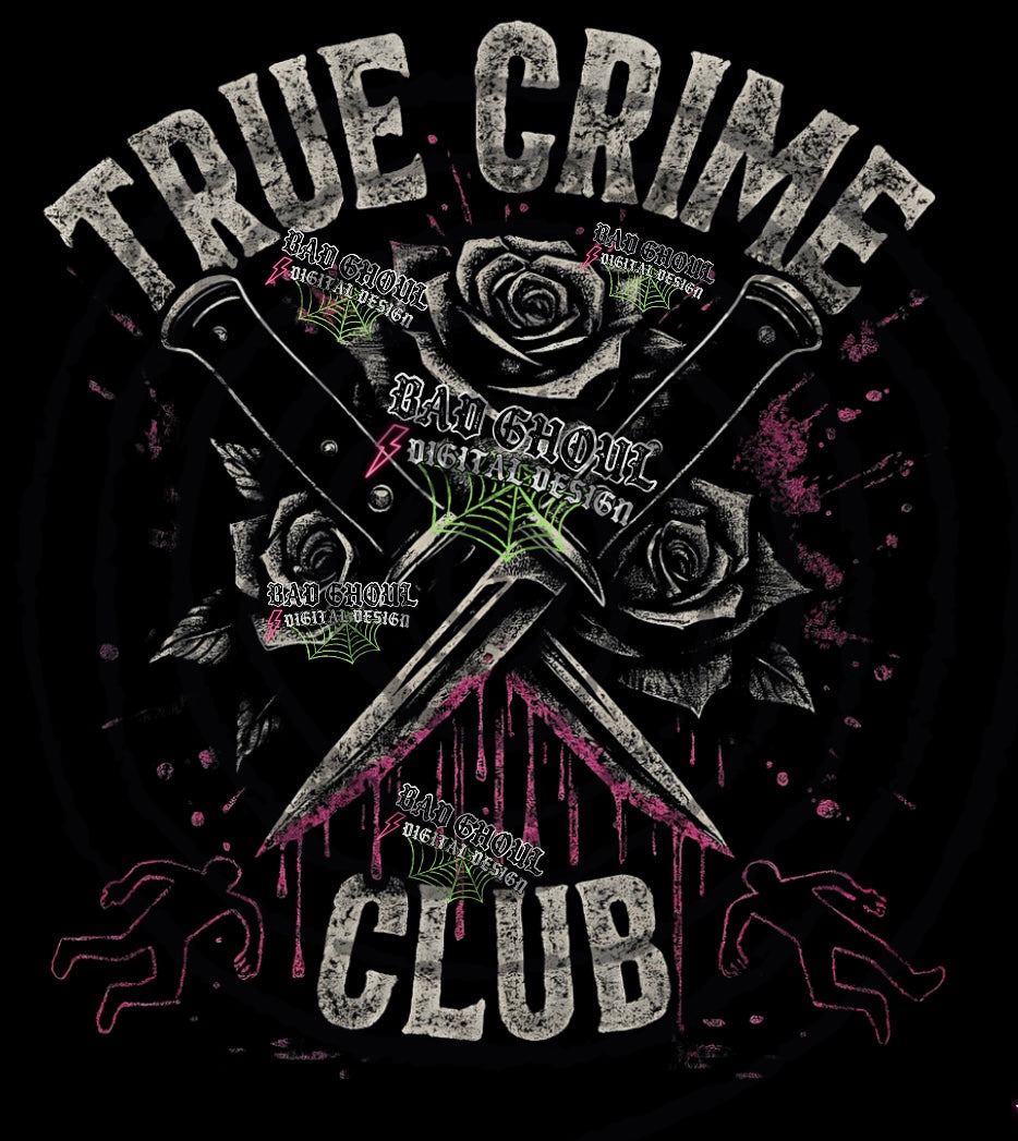 True Crime Club Black Fab PNG DOWNLOAD
