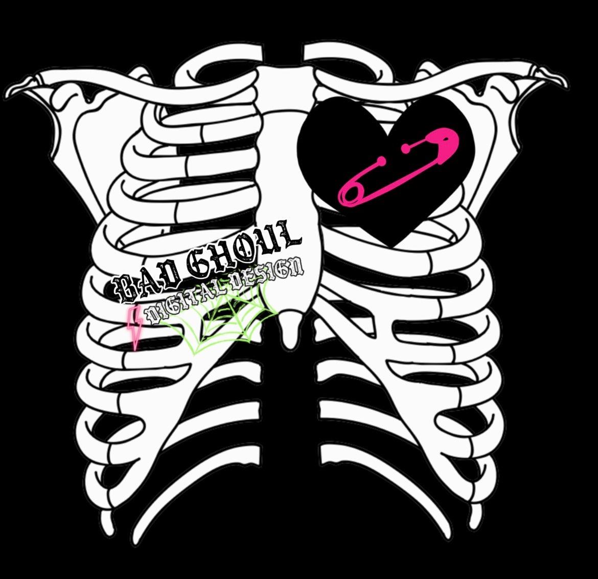 White Ribcage PNG Download