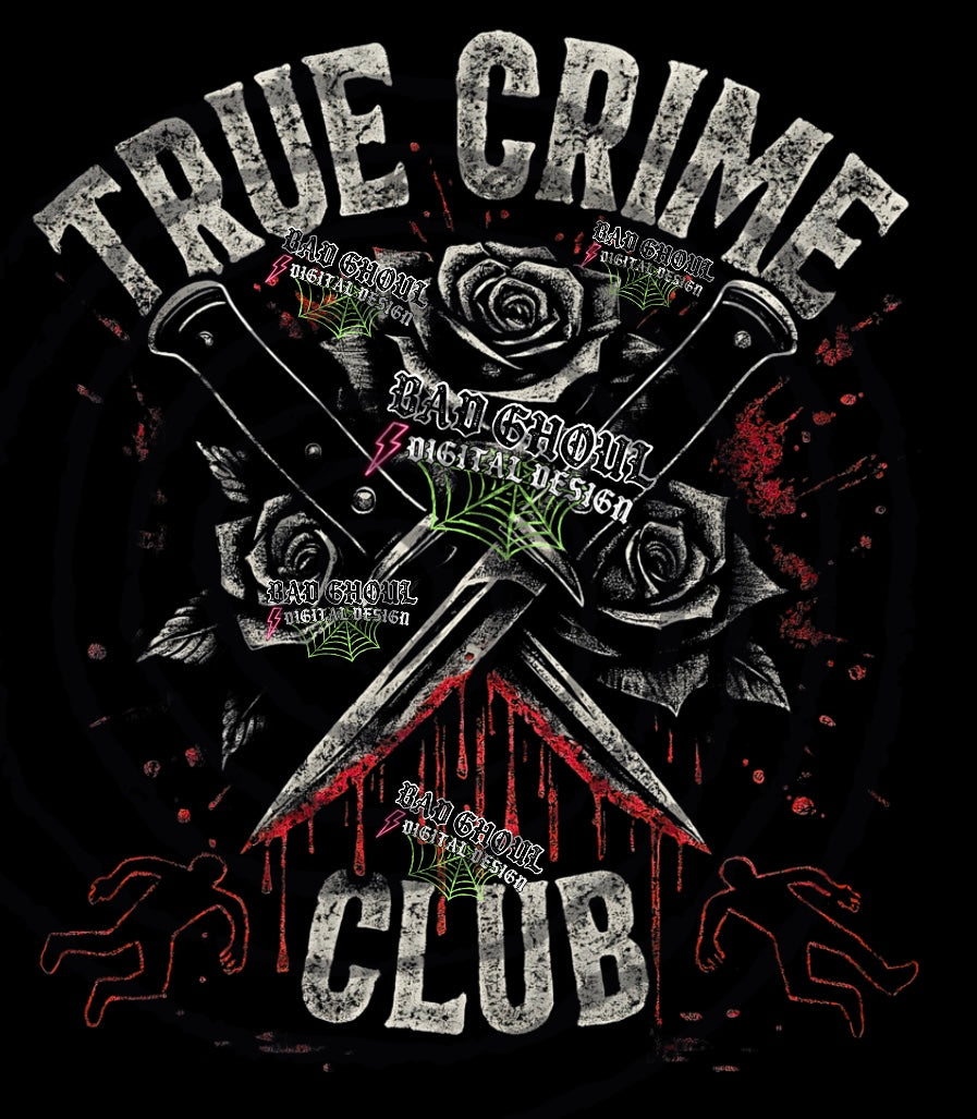 True Crime Club Black Fab PNG DOWNLOAD