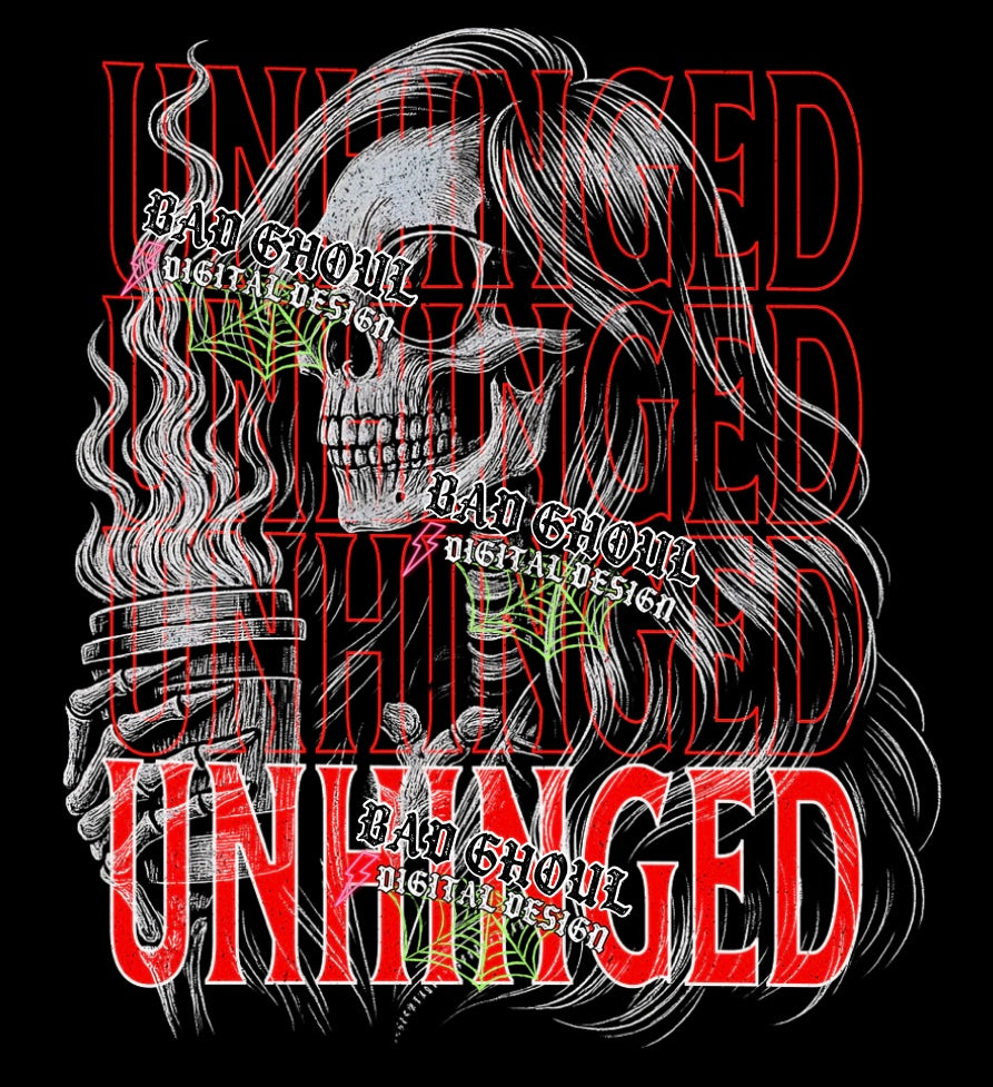 Unhinged PNG DOWNLOAD Black Fabric Only