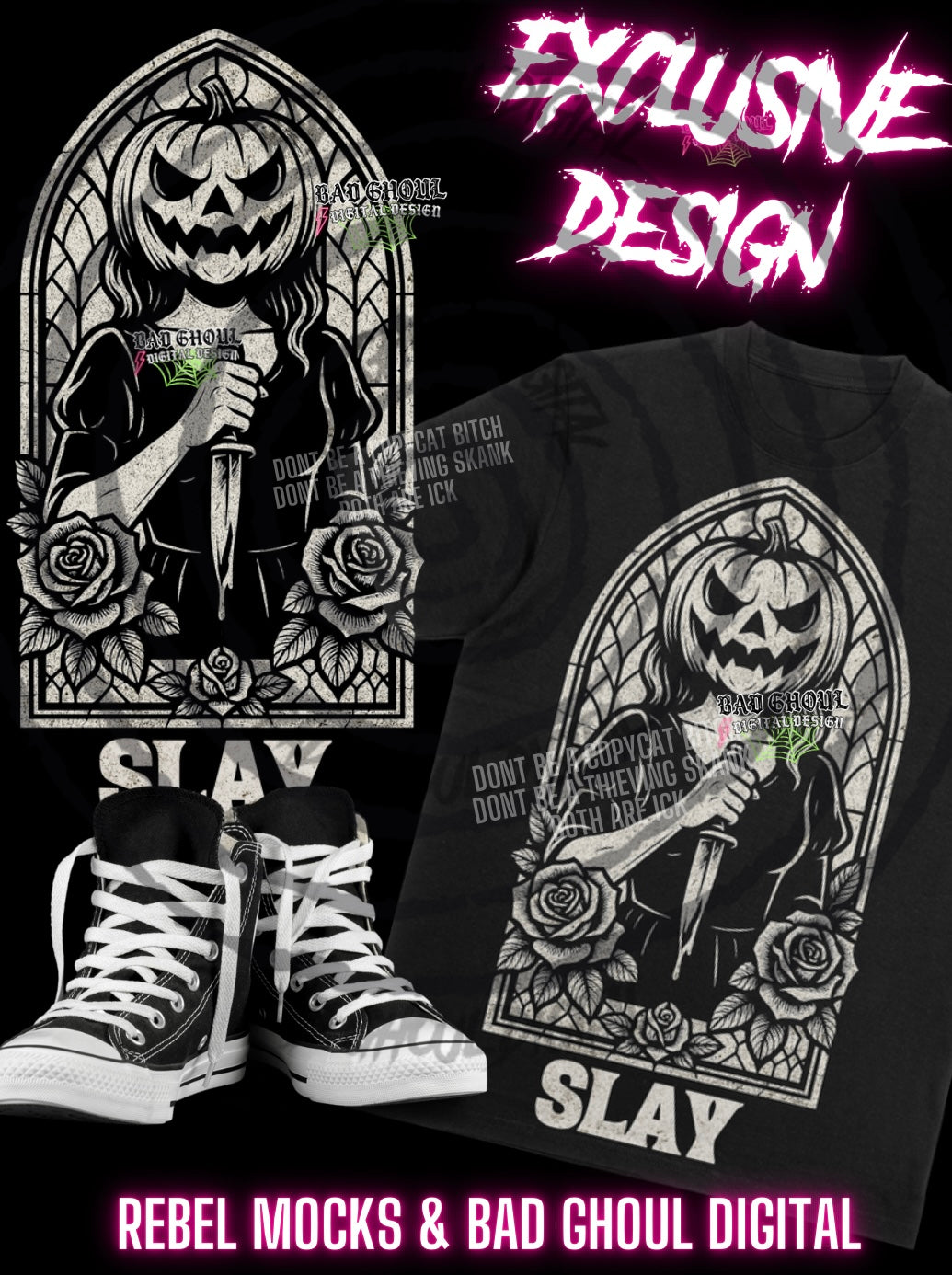 EXCLUSIVE SLAY- Black Only PNG Download