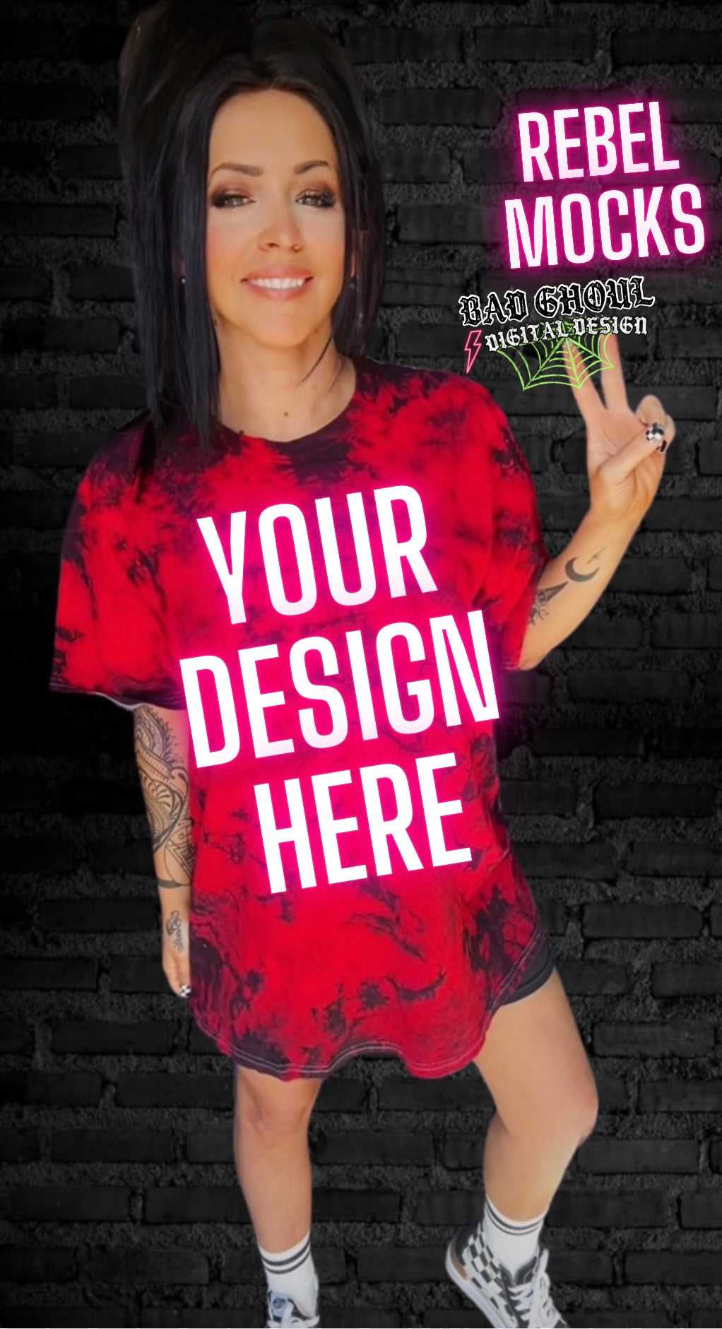 Red & Black IRL Model Mock VIBIN