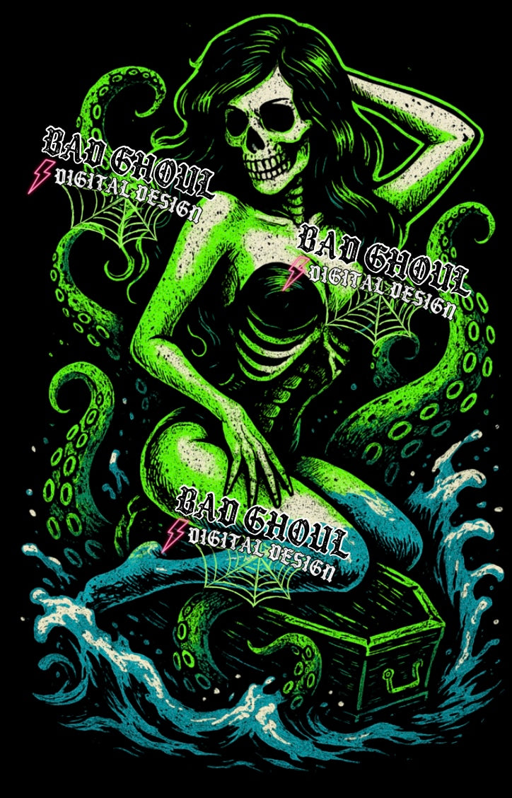 Sea Siren PNG DOWNLOAD Black Fab Only