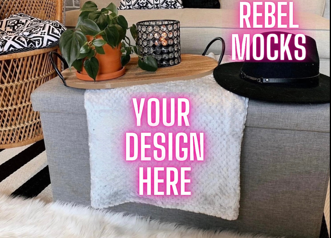 Throw Blanket Mock Up