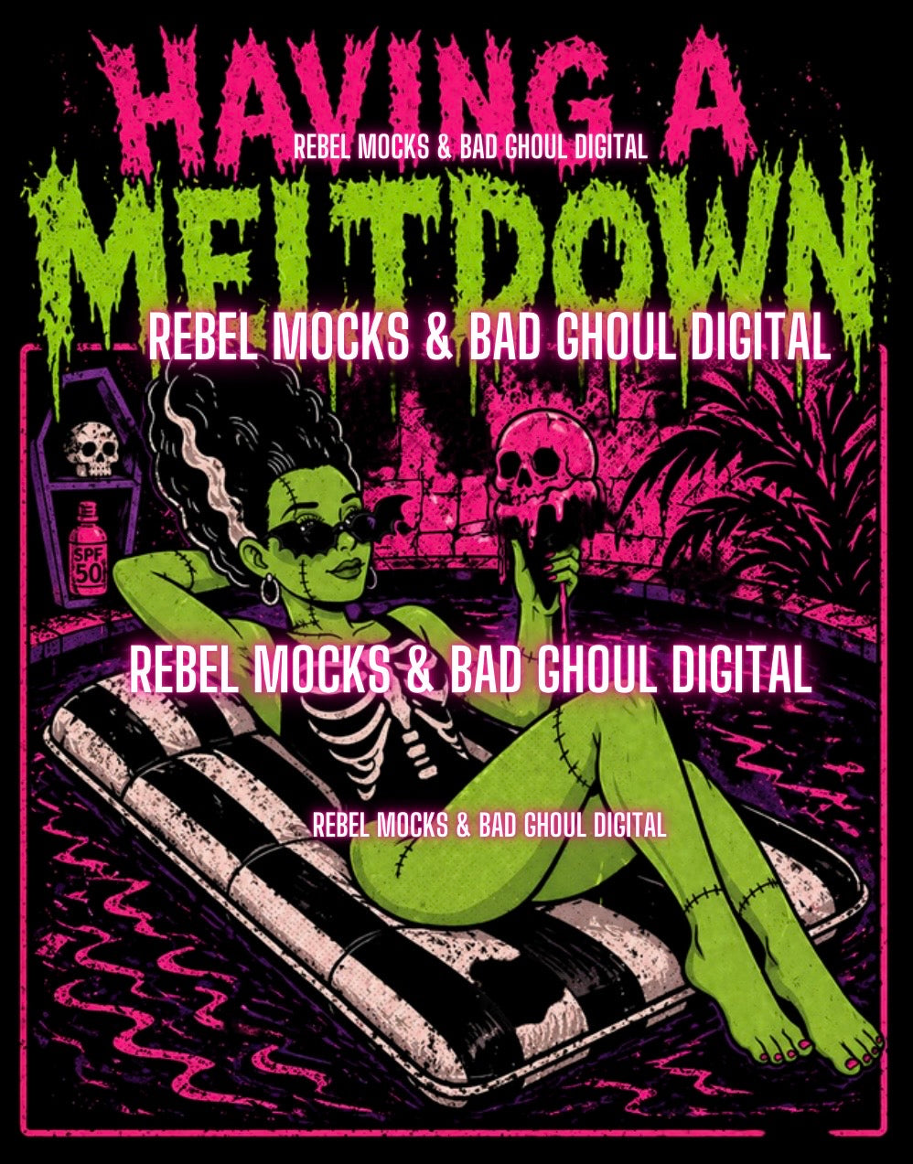 Having a meltdown | Black Fabric Ultra Grunge |PNG DOWNLOAD