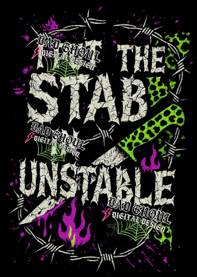 I Put The Stab PNG Download Black Fabric Only - 2 Files