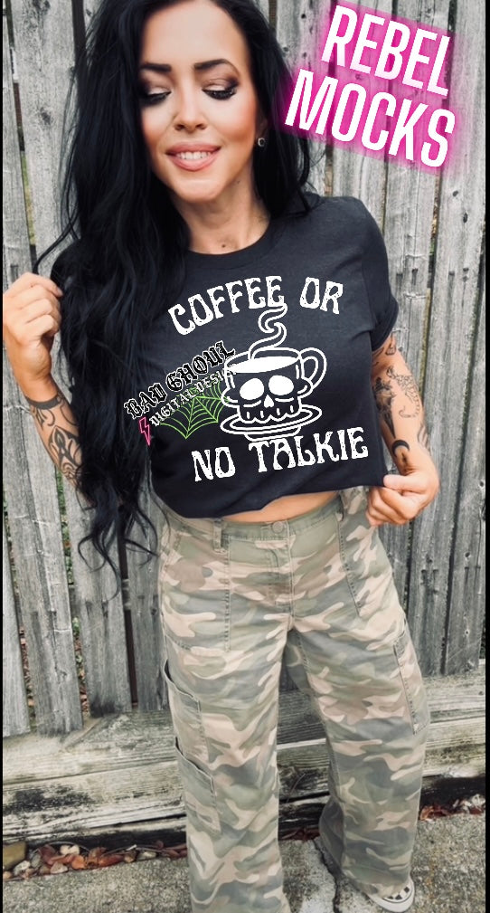 Coffee or no talkie PNG Download 2 Files