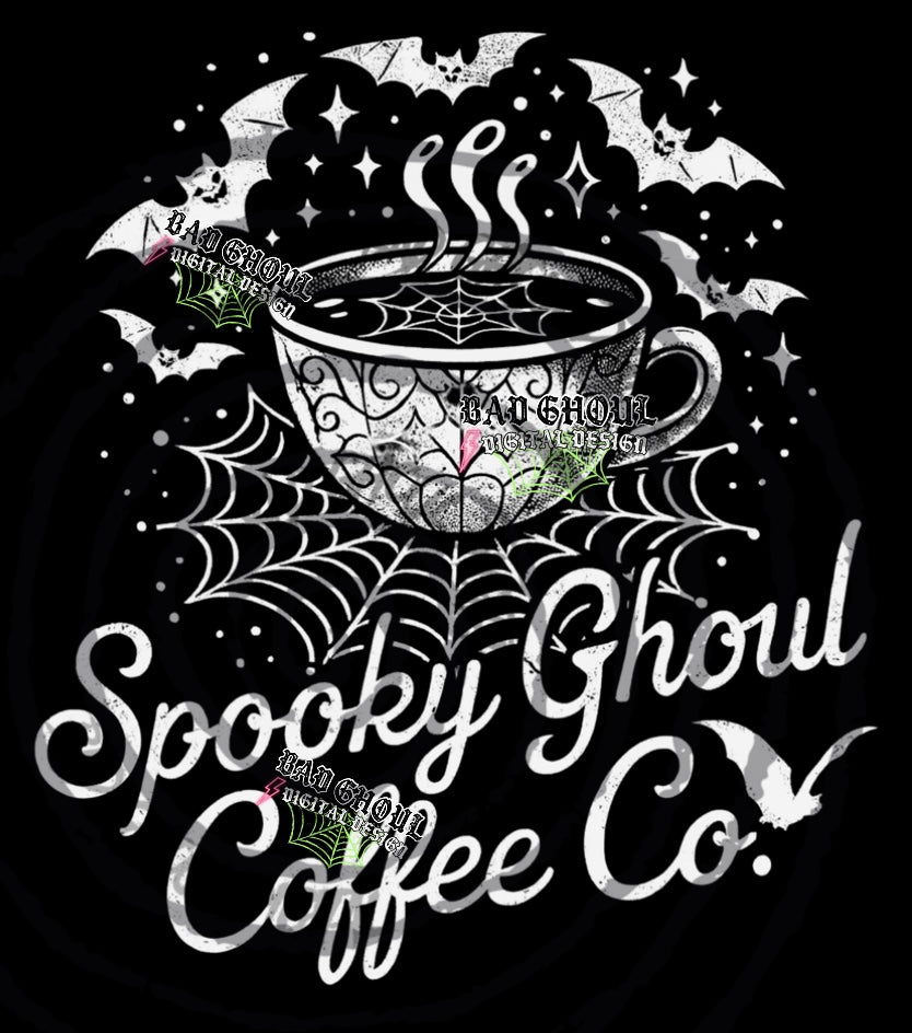 Spooky Ghoul PNG DOWNLOAD black fabric only