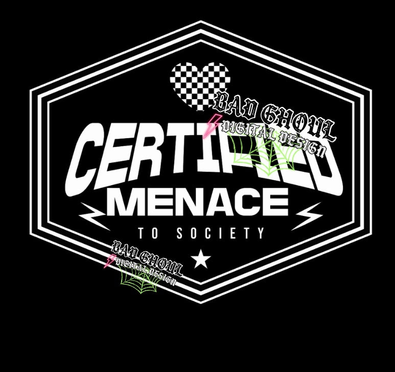 Certified Menace PNG Download