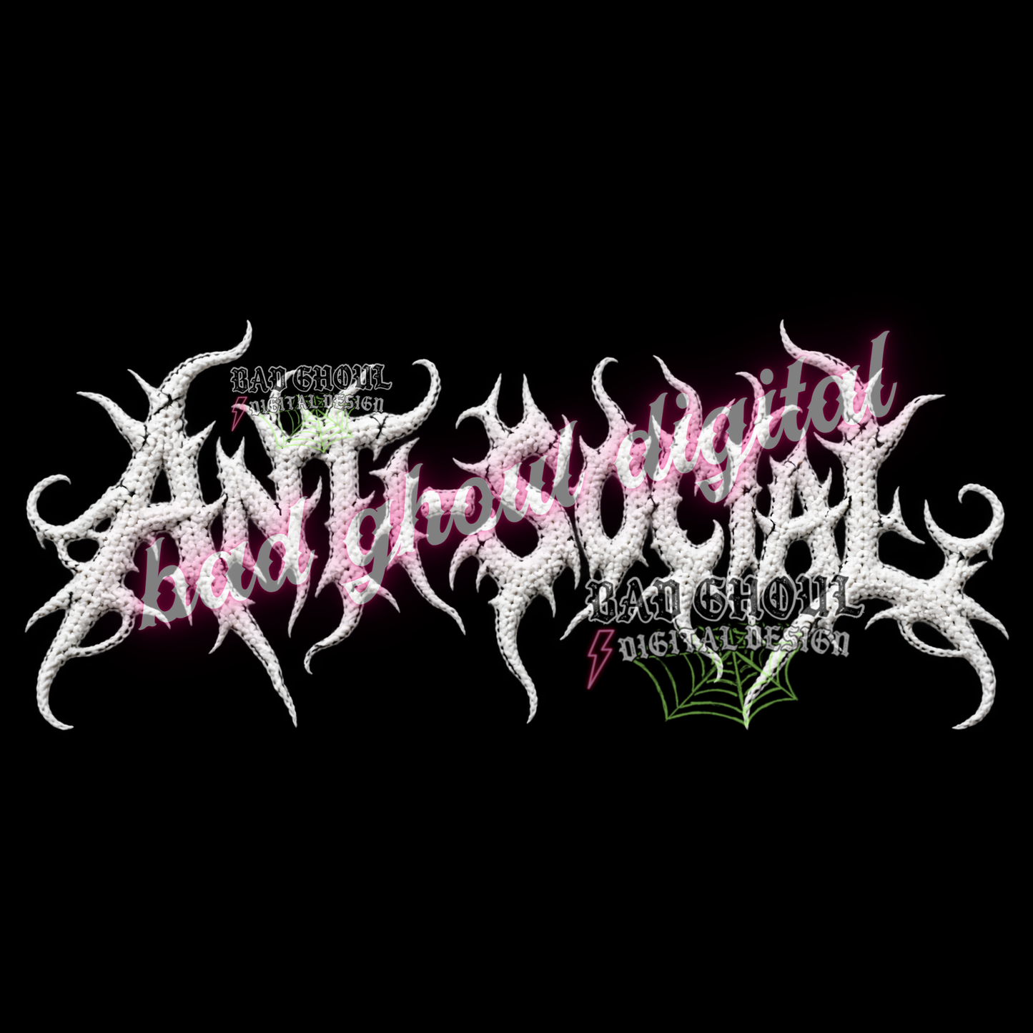 Faux Yarn - Anti-Social | PNG DOWNLOAD