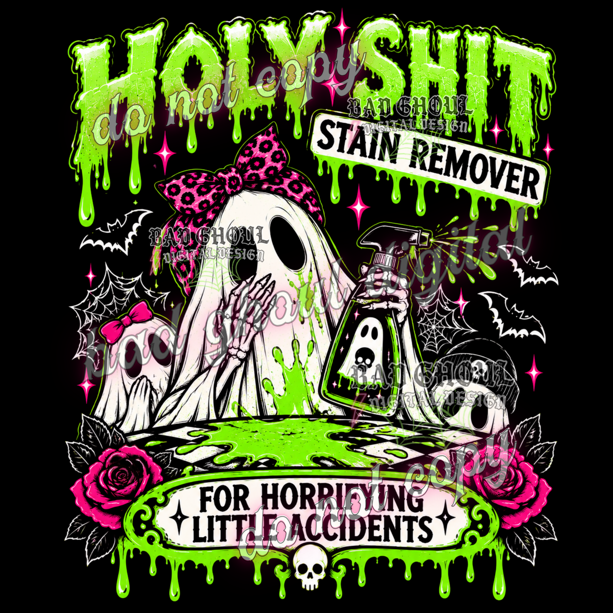 Holy Shit Stain I PNG DOWNLOAD BLACK FAB ONLY