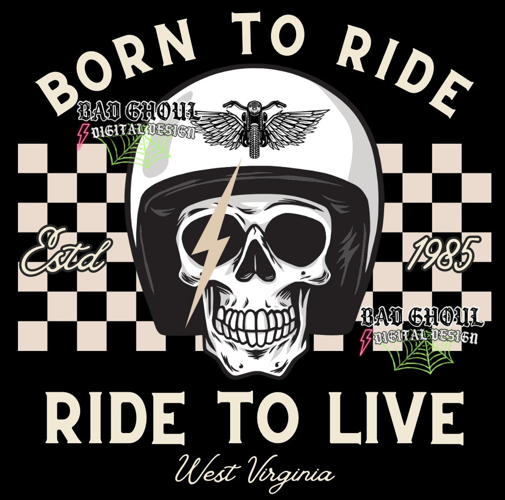 Born To Ride PNG Download