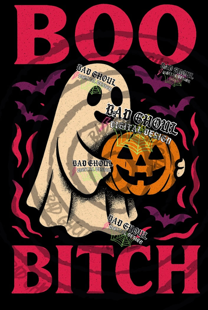 Boo Bitch Black Fab PNG DOWNLOAD