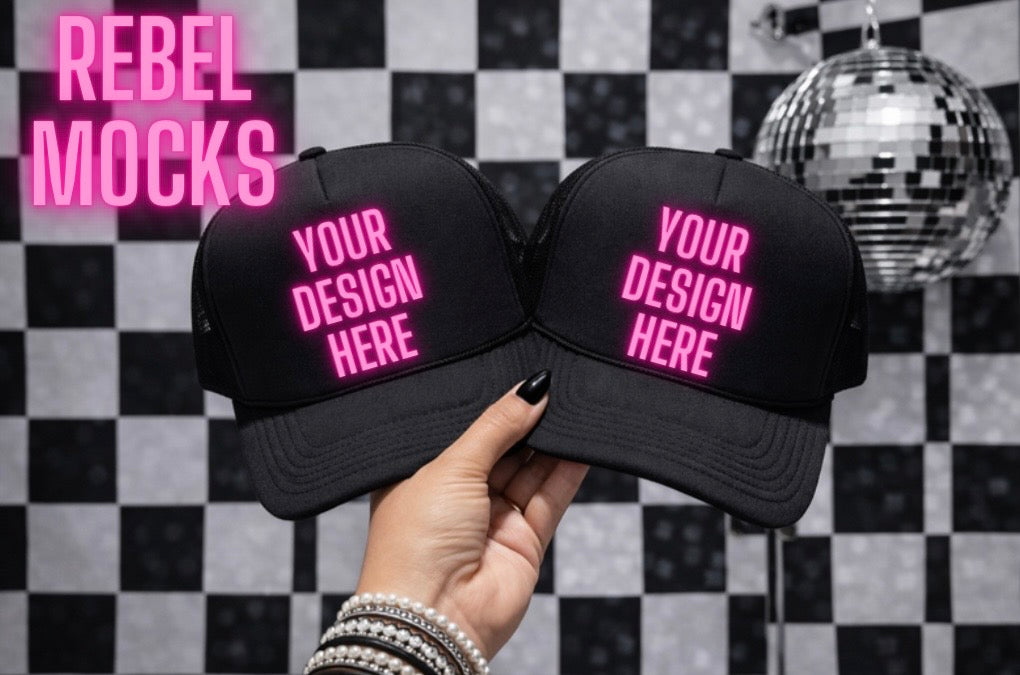 Trucker Hat| Edgy Alternative Mock Up
