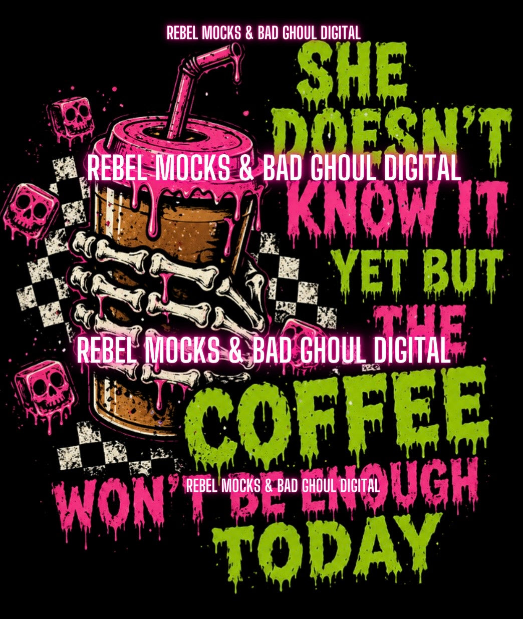 She Doesn’t Know It | Black Fabric Ultra Grunge |PNG DOWNLOAD
