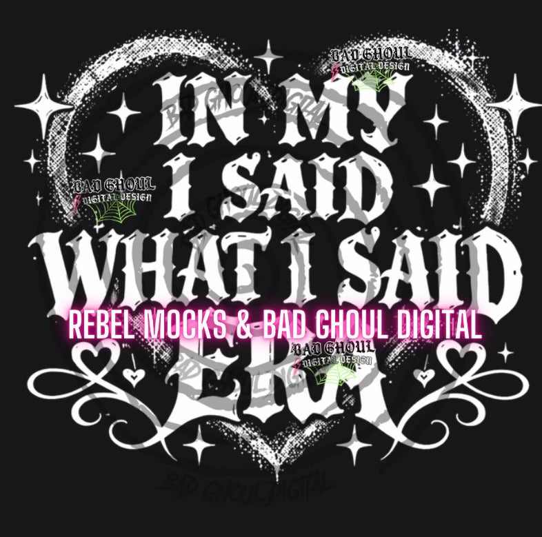 In My I Said Era|PNG DOWNLOAD