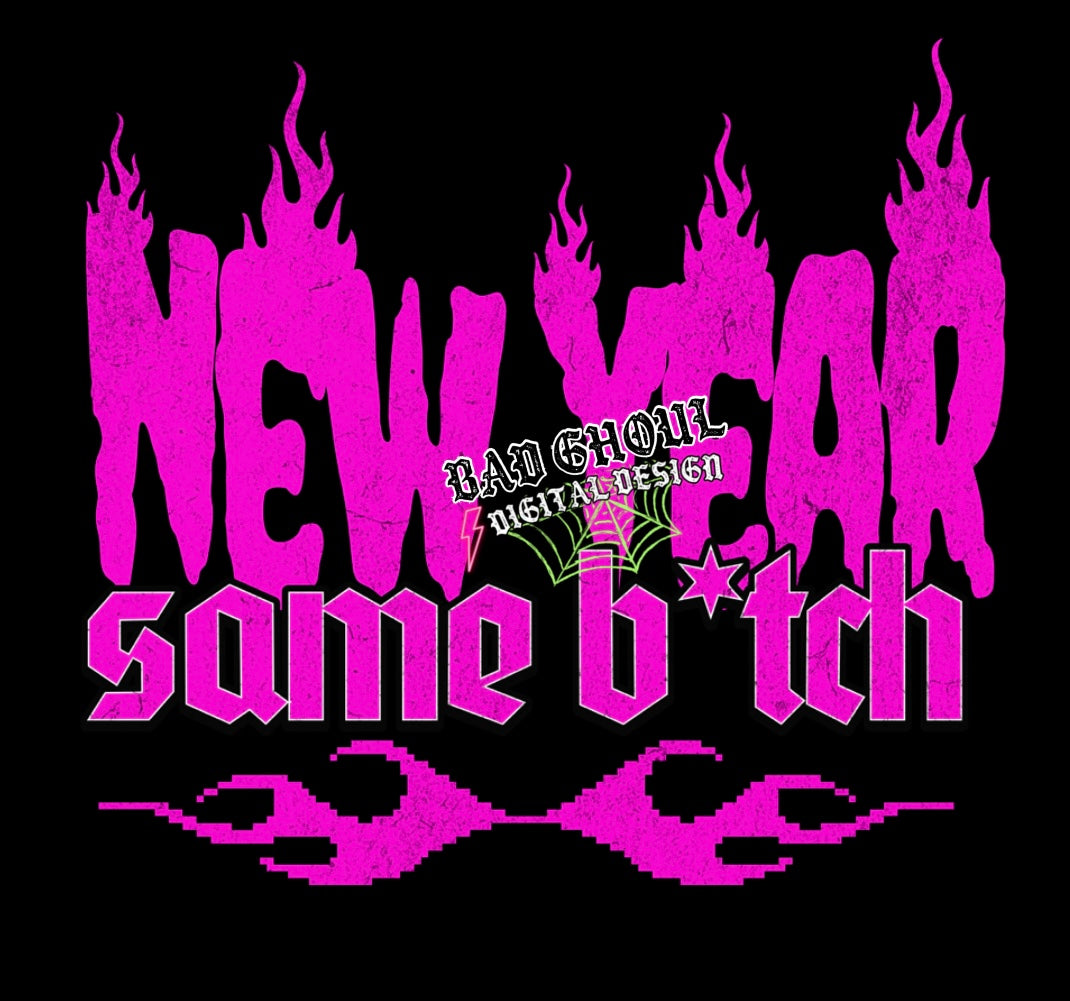 New Year Same Bitch PNG Download