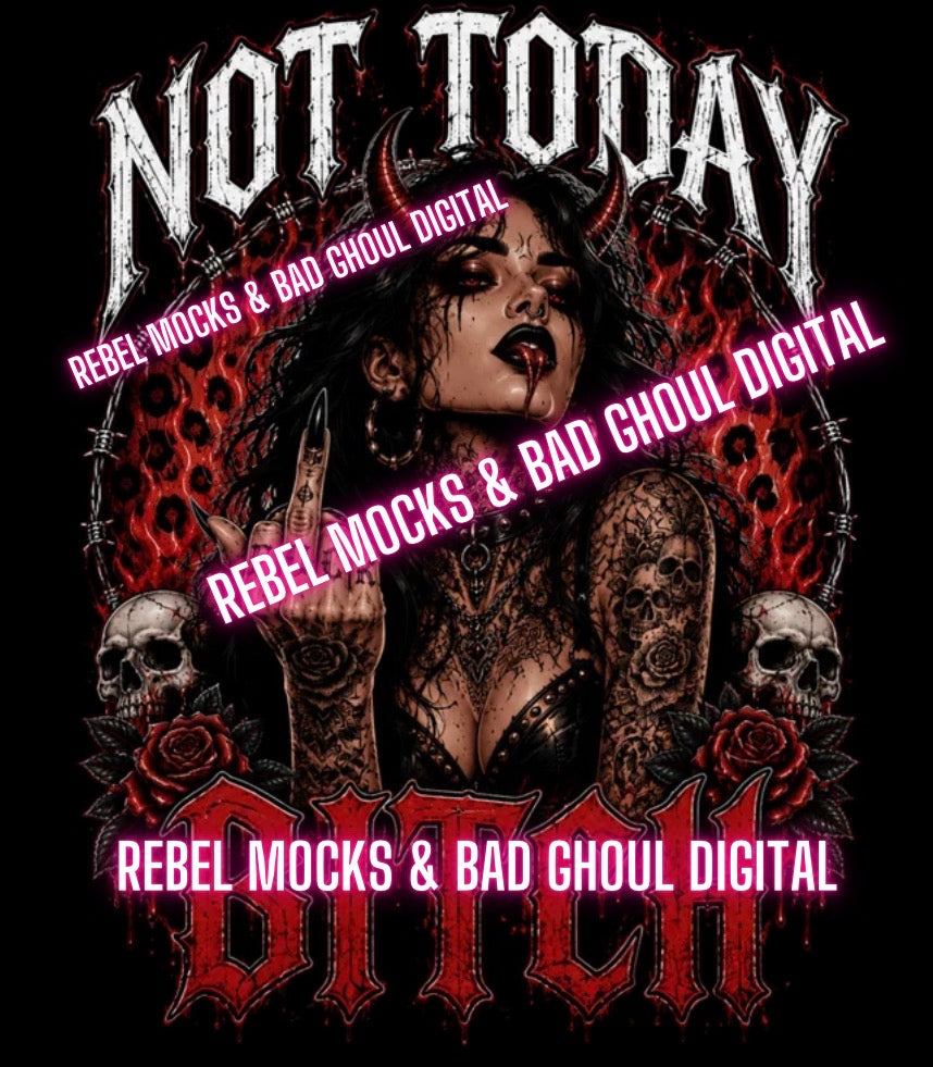 Not Today| PNG DOWNLOAD BLACK FAB ONLY