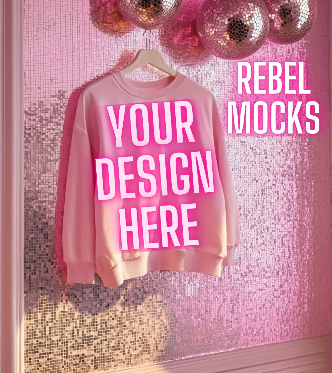 Light Pink Trendy Flat Lay Mock Up