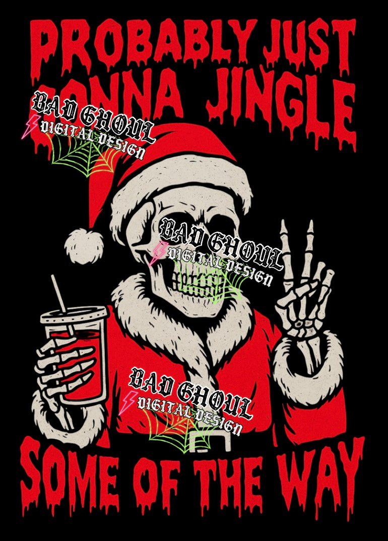 Jingle PNG DOWNLOAD Black Fabric Only
