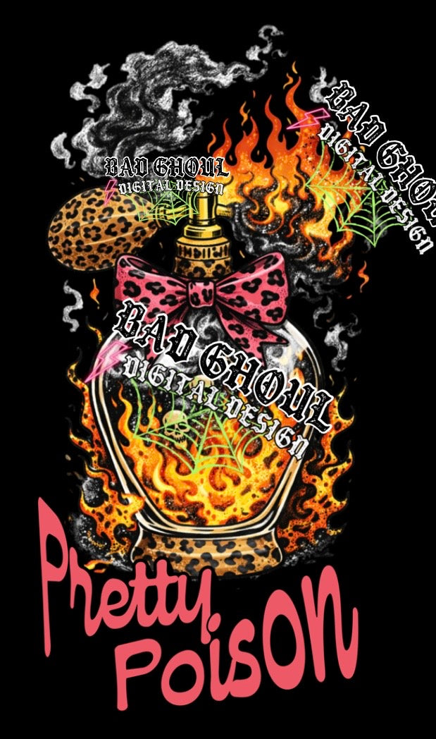 Pretty Poison| Black Fabric | PNG DOWNLOAD