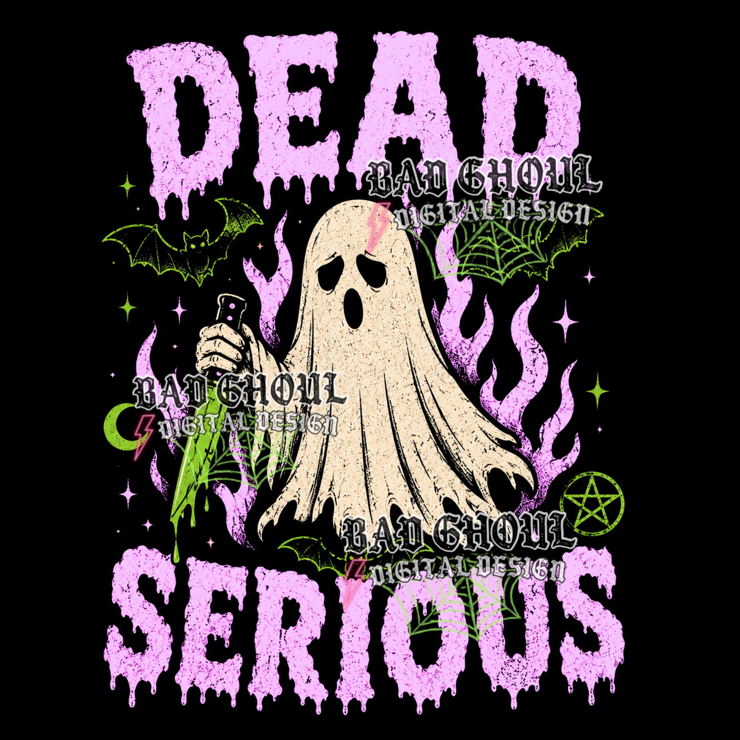 Dead serious | PNG DOWNLOAD | Black Fabric Only