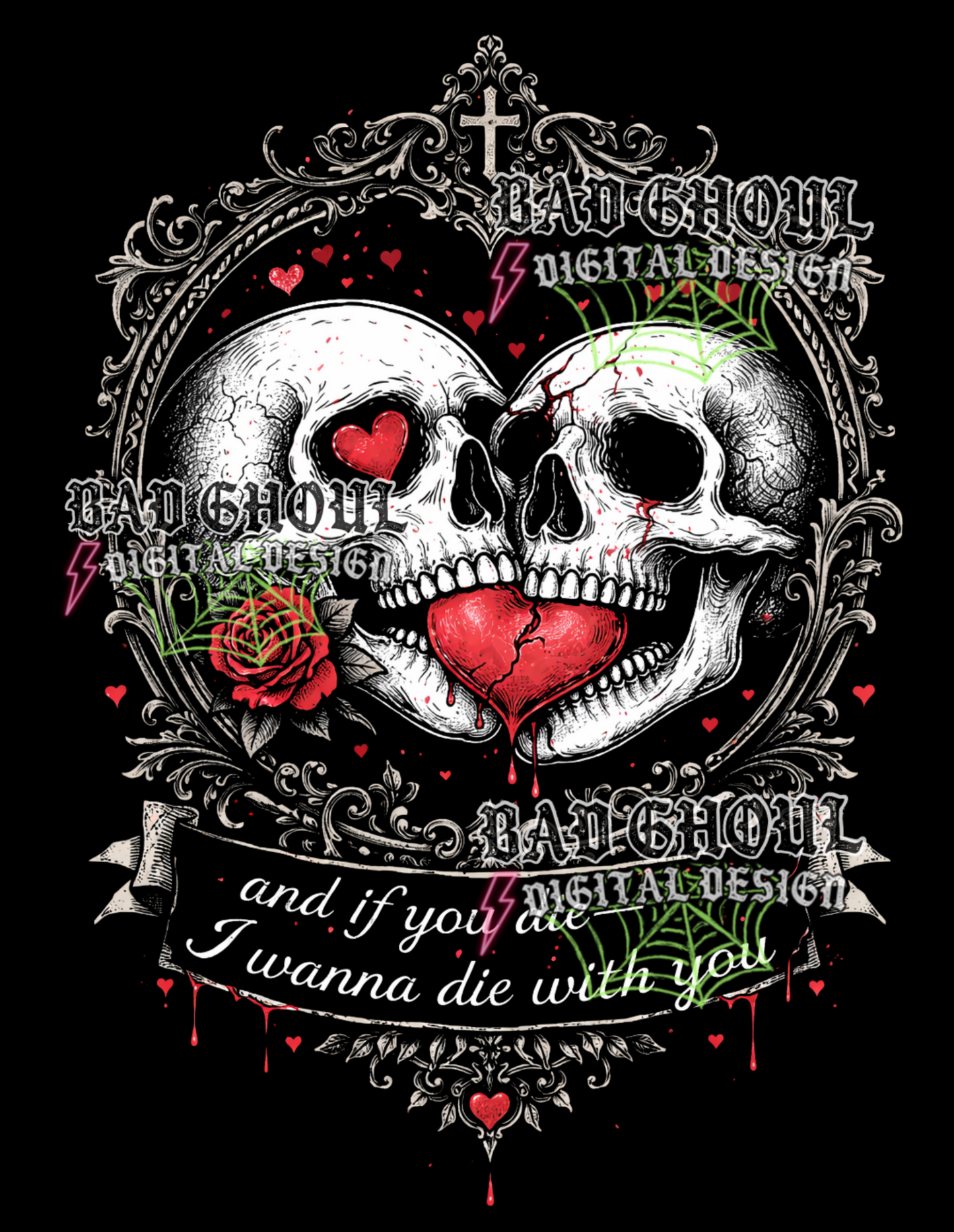 And if you die I wanna die with you | PNG DOWNLOAD BLACK FAB ONLY