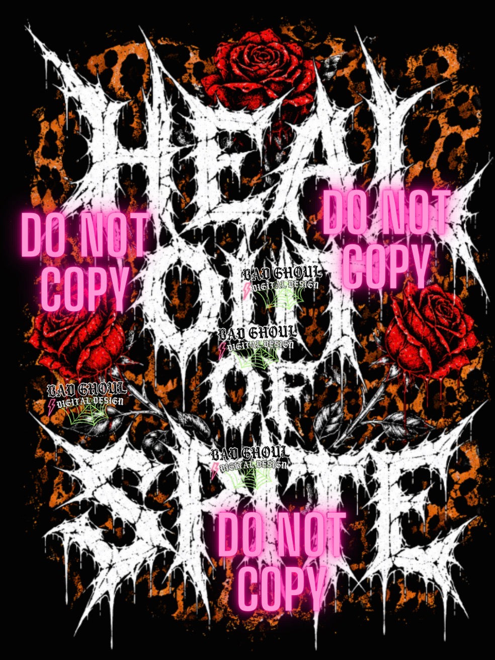 Heal Out Of Spite| PNG DOWNLOAD | Black Fabric Only