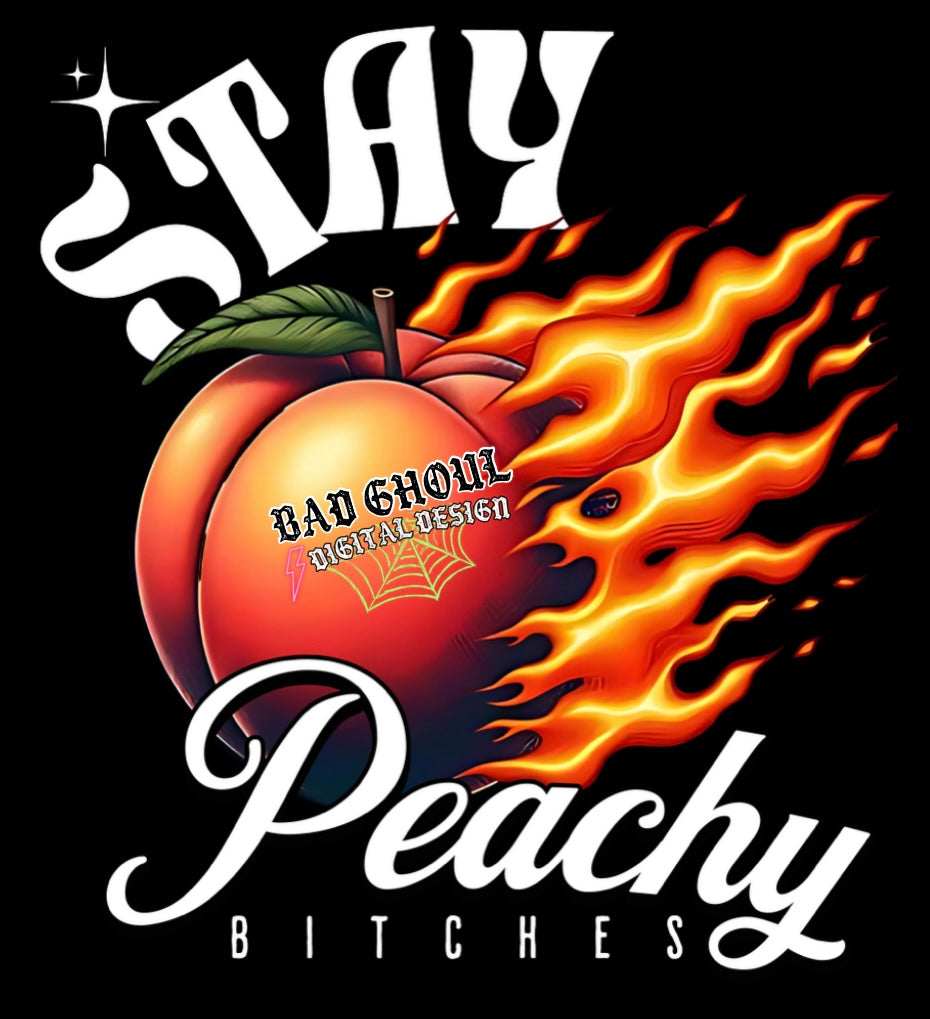 Stay Peachy PNG Download