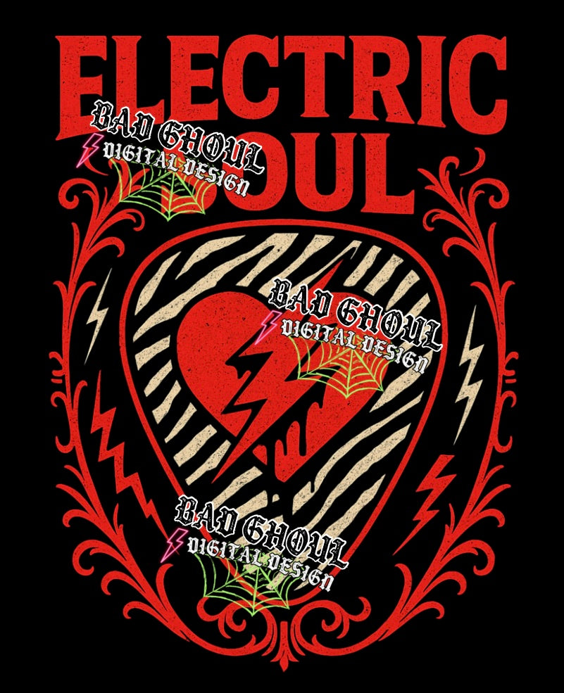 Electric Soul PNG DOWNLOAD Black Fabric Only