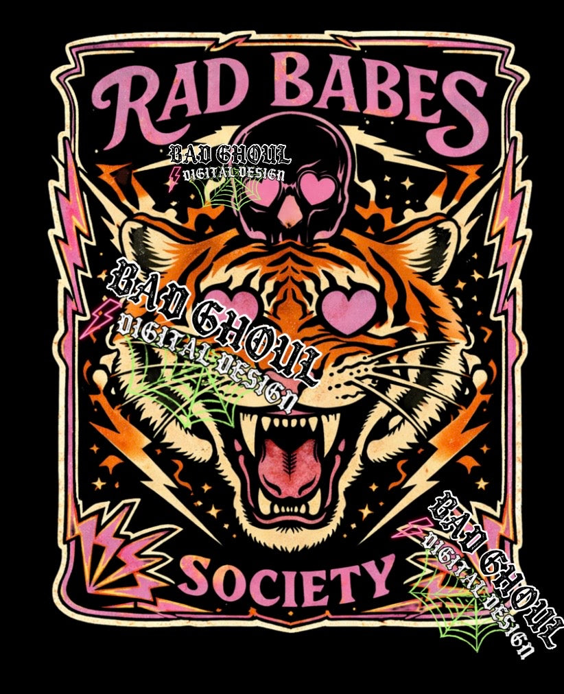 Rad Babes| Dark Fabric | PNG DOWNLOAD