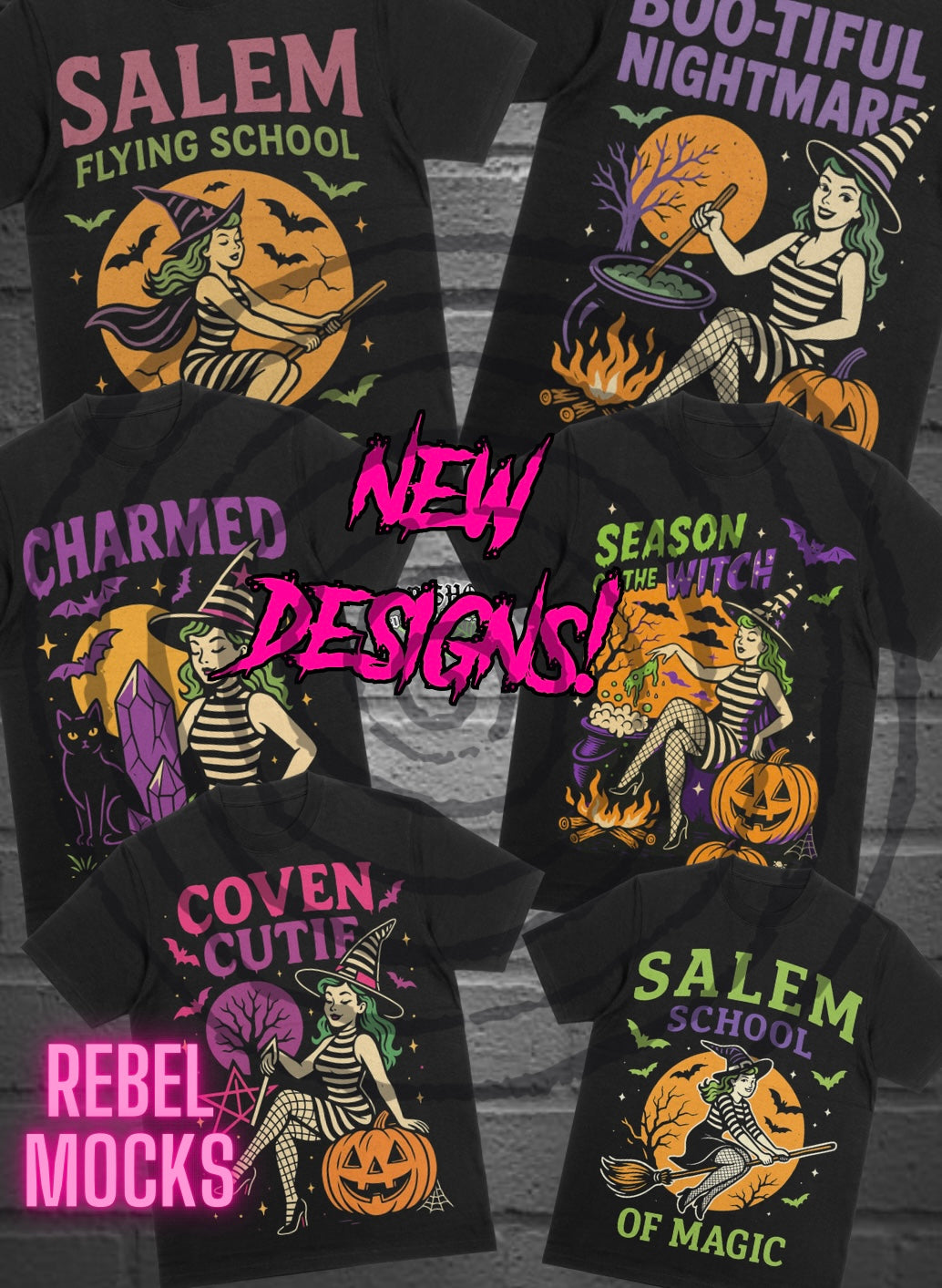 Witchy Bundle PNG DOWNLOAD black Fab Only