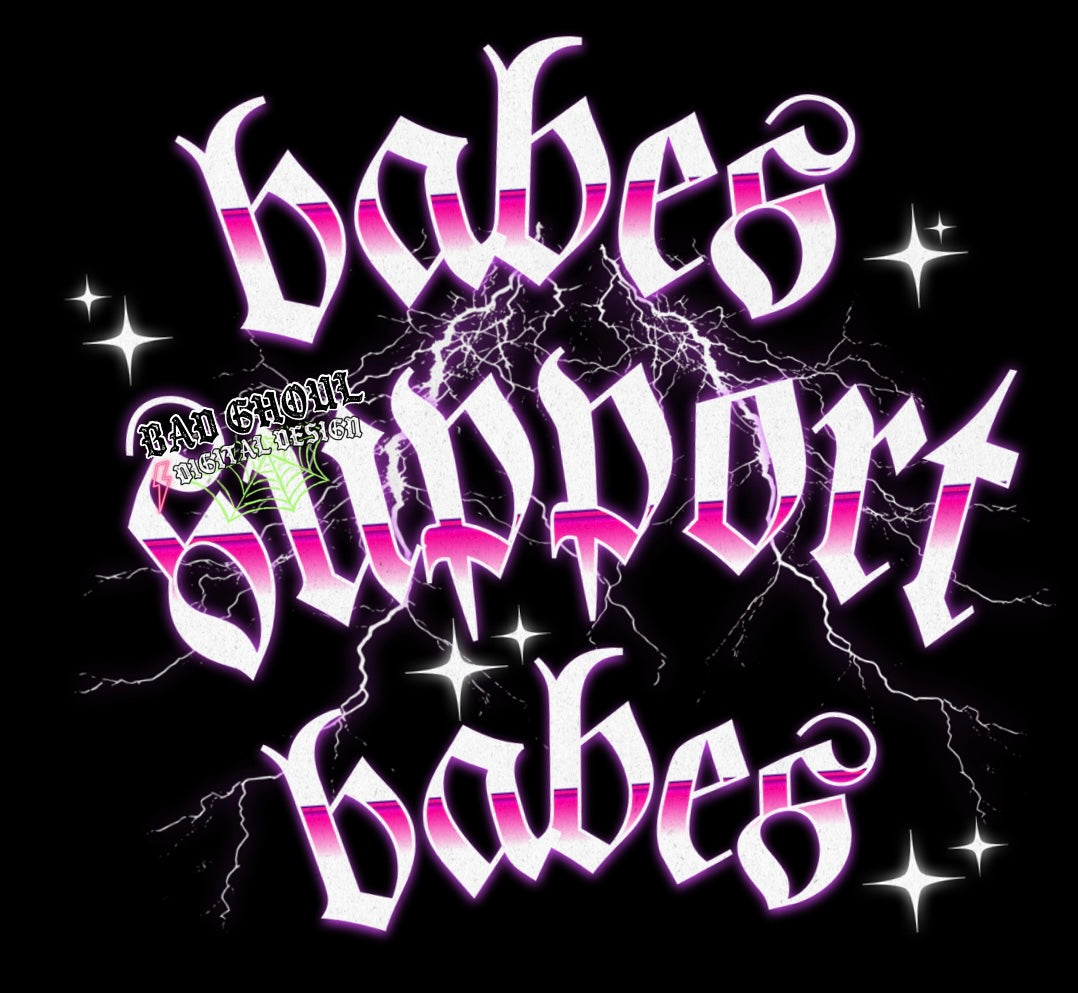 Babes Support Babes PNG Download